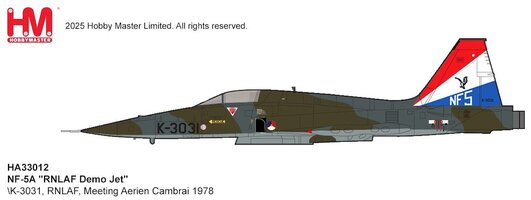 Northrop F-5A Freedom Fighter RNLAF, KLU, Royal Netherlands Air Force, K-3031, Meeting Aerien Cambrai 1978